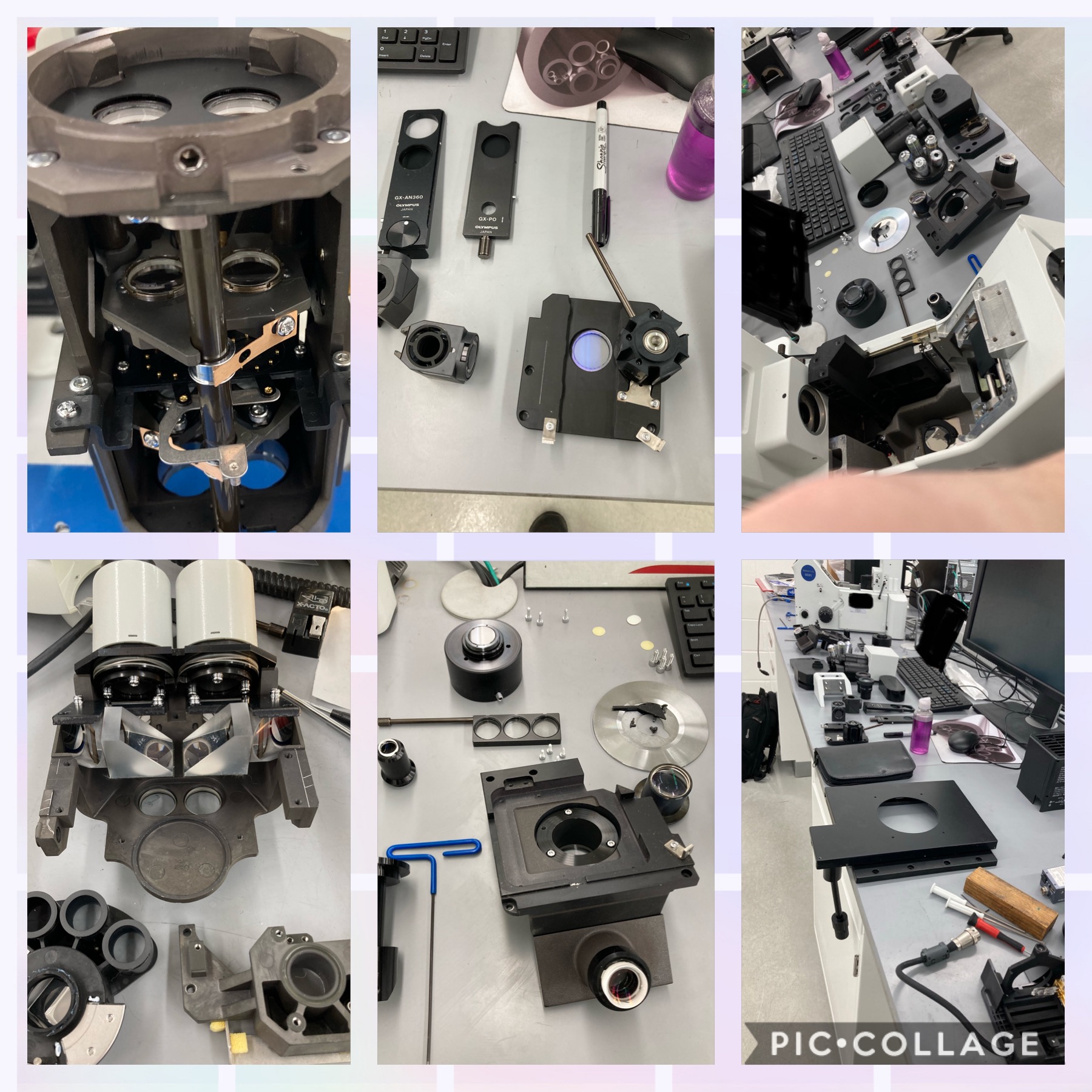 Olympus Stereoscope and Metallograph Microscope Profiler Comparator Linear Stage Cleaning and Calibration Accredited to 17025 Michigan, Ohio, Indiana, New York